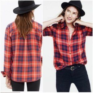 Madewell Ex-Boyfriend Cozy Flannel Shirt Size S